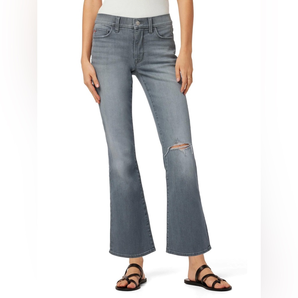Hudson Natalie Bootcut Crop Grey Denim Jeans Size 28 NWOT